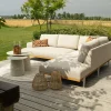 Savannah hoekbank chaise longue loungeset - beige - weerbestendig - Rechts