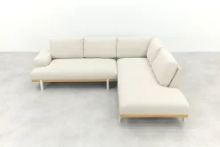 Savannah hoekbank chaise longue loungeset - beige - weerbestendig - Rechts
