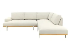 Savannah hoekbank chaise longue loungeset - beige - weerbestendig - Rechts