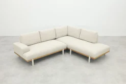 Savannah hoekbank chaise longue loungeset - beige - weerbestendig - Rechts
