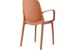 Scab Ginevra stapelbare tuinstoel - Terracotta