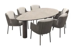 4 Seasons Bernini/Arizona organische tuinset 240x120 cm. - zand/terre