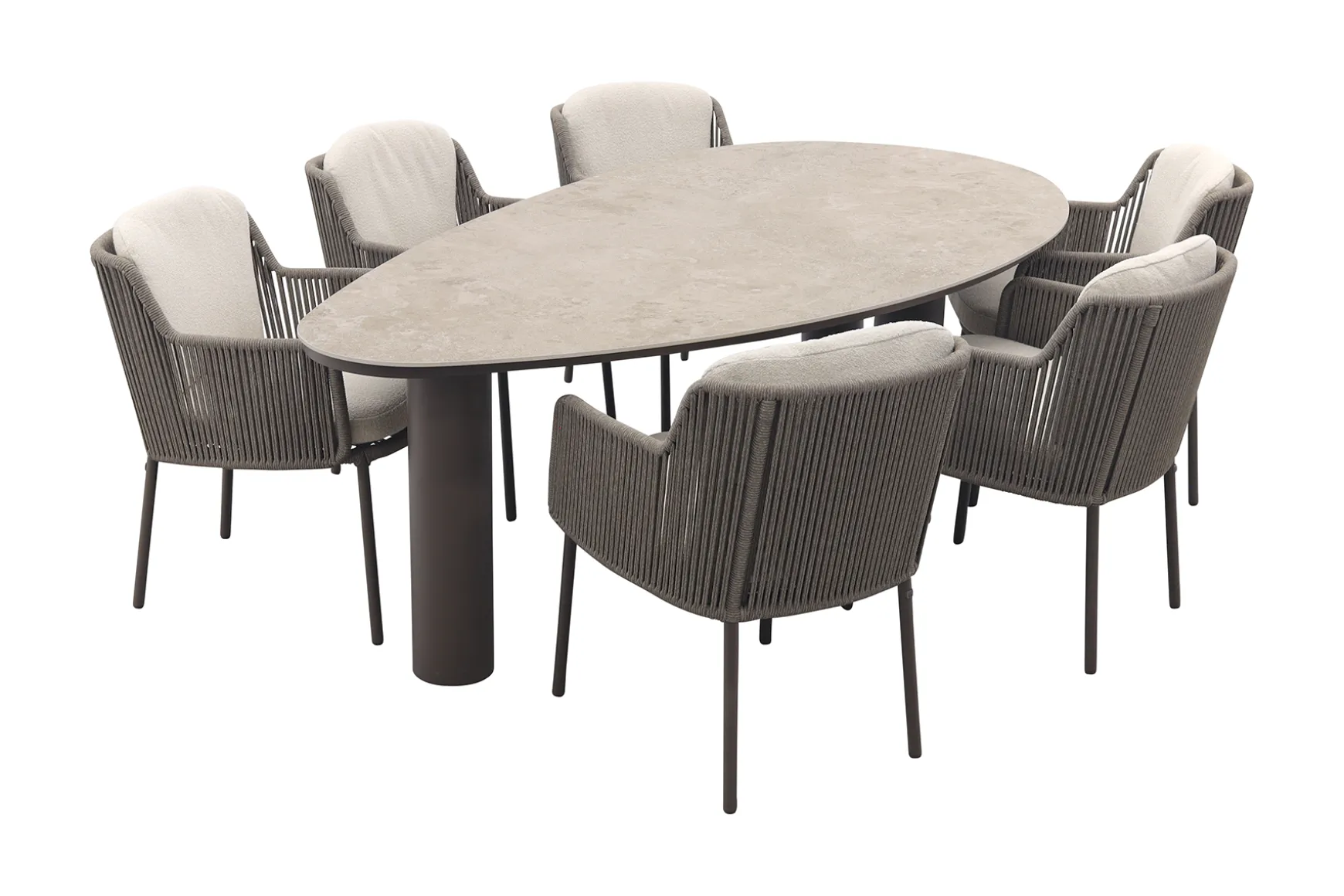 4 Seasons Bernini/Arizona organische tuinset 240x120 cm. - zand/terre