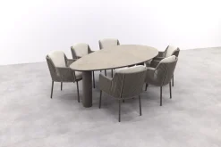 4 Seasons Bernini/Arizona organische tuinset 240x120 cm. - zand/terre