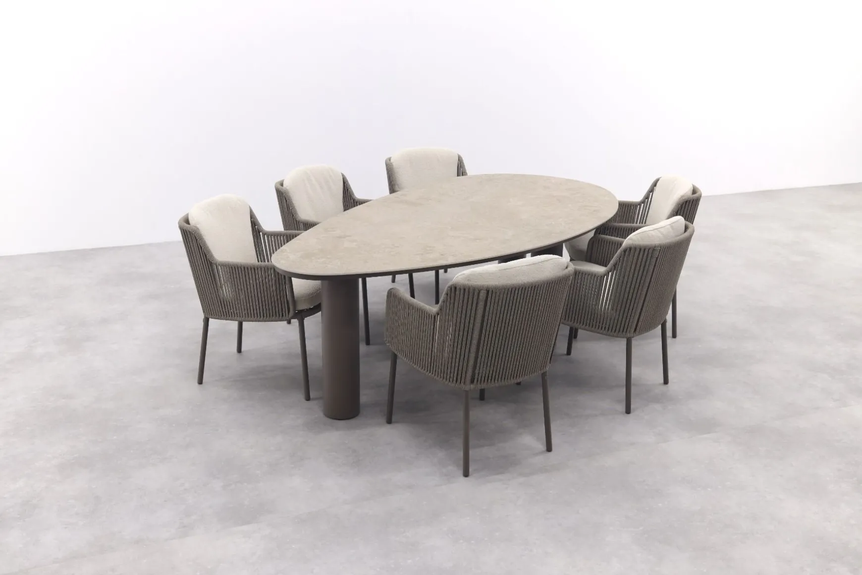 4 Seasons Bernini/Arizona organische tuinset 240x120 cm. - zand/terre