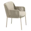 4 Seasons Bernini dining tuinstoel - Latte (1 stuk)