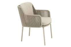 4 Seasons Bernini dining tuinstoel - Latte (1 stuk)