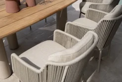 4 Seasons Bernini dining tuinstoel - Latte (1 stuk)