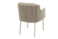 4 Seasons Bernini dining tuinstoel - Latte (1 stuk)