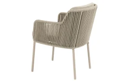 4 Seasons Bernini dining tuinstoel - Latte (1 stuk)