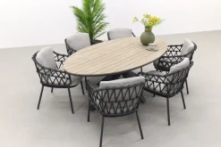 4 Seasons Calpi/GI Edison 220x115 cm. - ovale tuinset