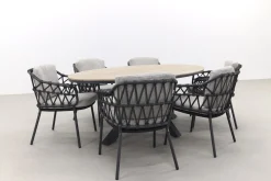4 Seasons Calpi/GI Edison 220x115 cm. - ovale tuinset