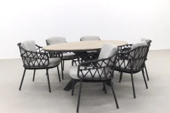 4 Seasons Calpi/GI Edison 220x115 cm. - ovale tuinset