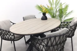 4 Seasons Calpi / GI Edison 180 x 115 cm. tafel - ovale tuinset