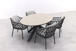4 Seasons Calpi / GI Edison 180 x 115 cm. tafel - ovale tuinset