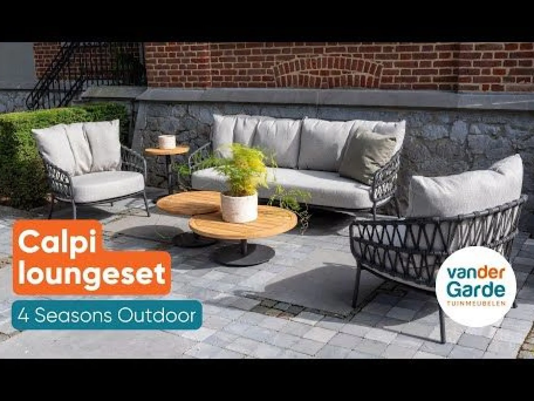 4 Seasons Calpi loungestoel - antraciet (1 stuk)