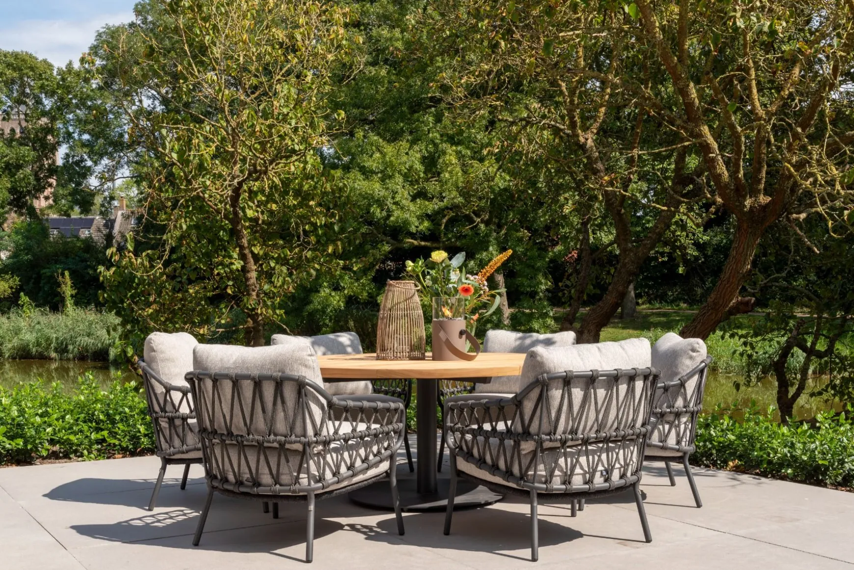 4 Seasons Calpi low dining tuinstoel - antraciet (1 stuk)