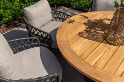 4 Seasons Calpi low dining tuinstoel - antraciet (1 stuk)