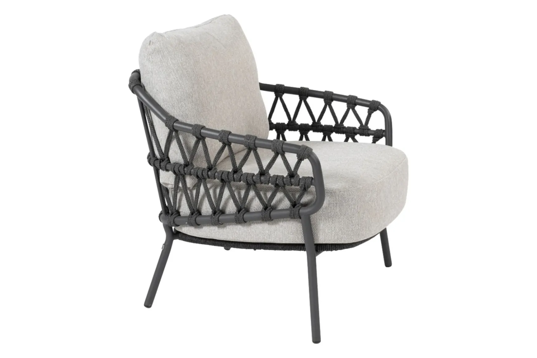4 Seasons Calpi low dining tuinstoel - antraciet (1 stuk)