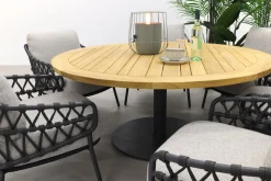 4 Seasons Calpi/Saba Ø160 cm. - Low dining - ronde tuinset