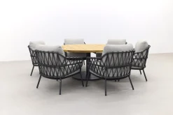 4 Seasons Calpi/Saba Ø160 cm. - Low dining - ronde tuinset