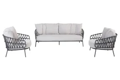 4 Seasons Calpi stoel-bank loungeset - 3-delig