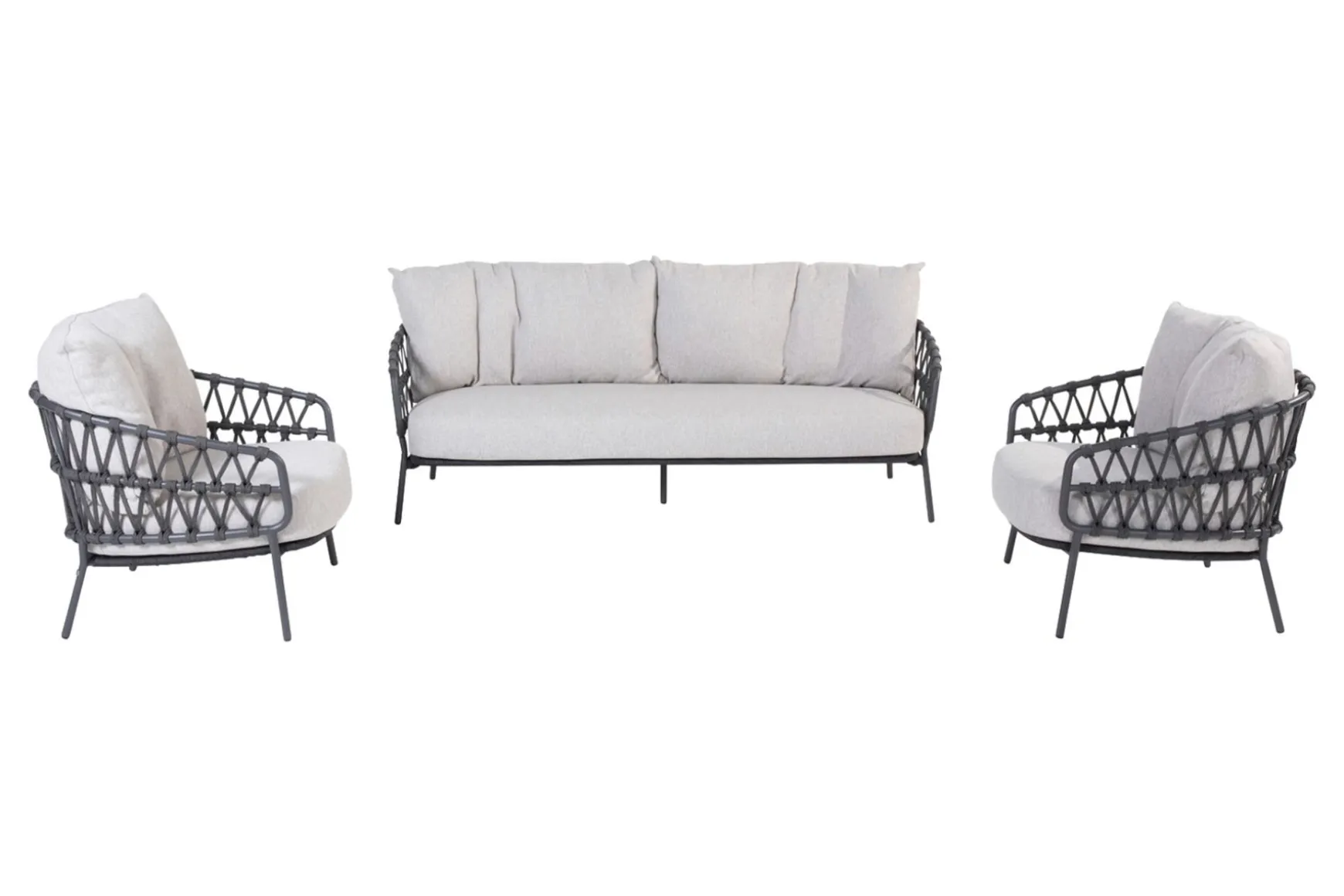 4 Seasons Calpi stoel-bank loungeset - 3-delig