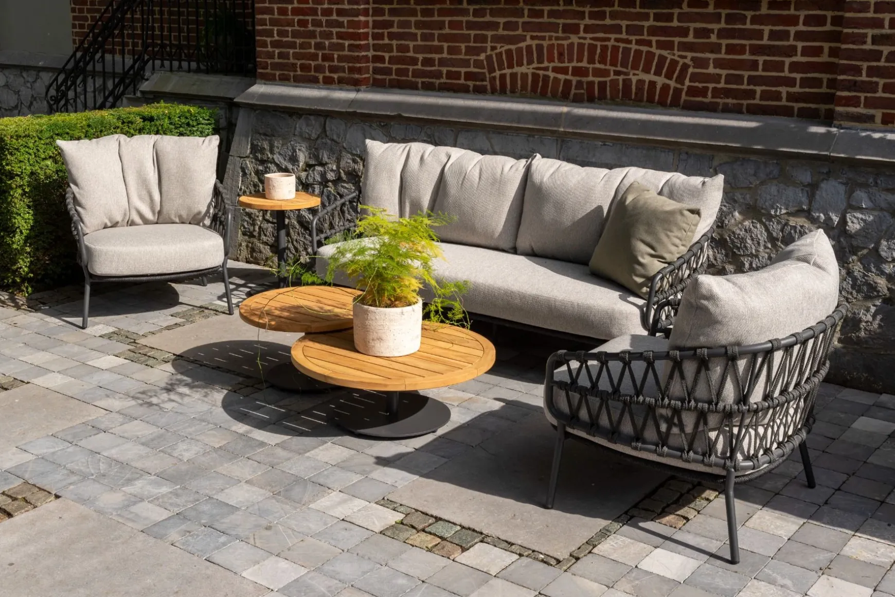 4 Seasons Calpi stoel-bank loungeset - 3-delig