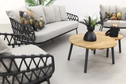4 Seasons Calpi stoel-bank loungeset met Mindo koffietafels - 5-delig