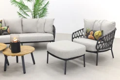4 Seasons Calpi stoel-bank loungeset met Mindo koffietafels - 5-delig