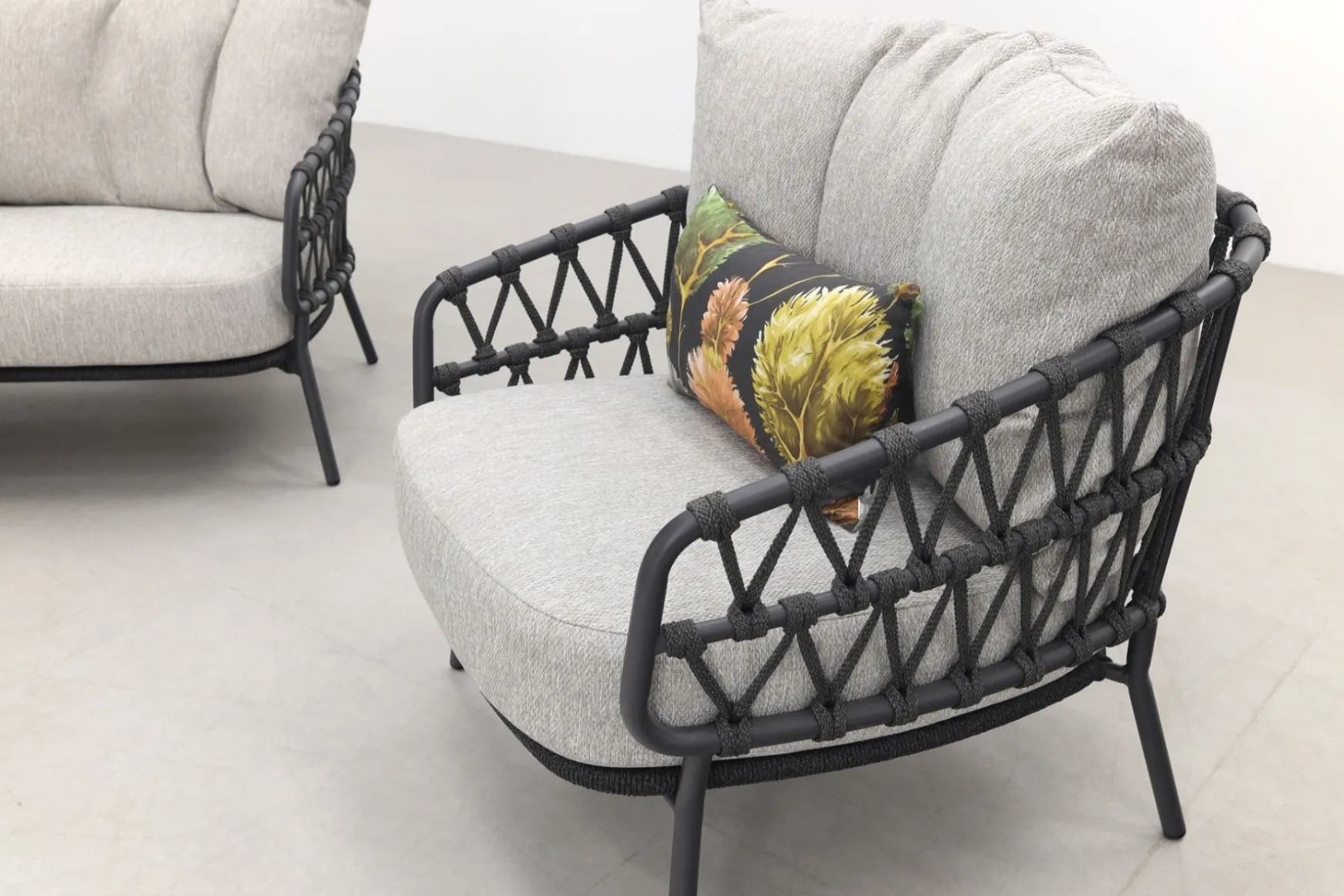 4 Seasons Calpi stoel-bank loungeset met Mindo koffietafels - 5-delig