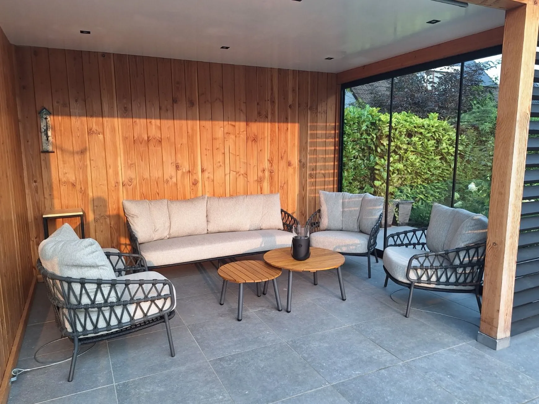 4 Seasons Calpi stoel-bank loungeset met Mindo koffietafels - 5-delig