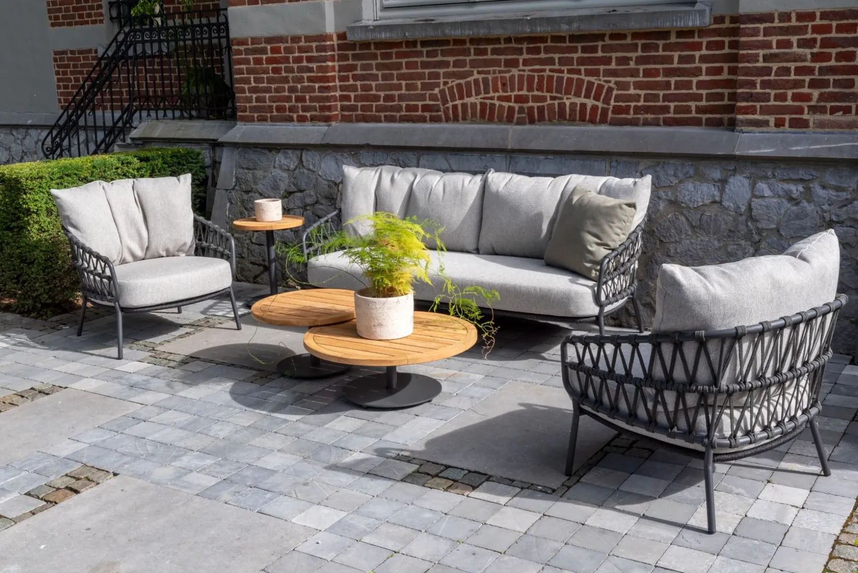 4 Seasons Calpi - 3-zits loungebank - antraciet