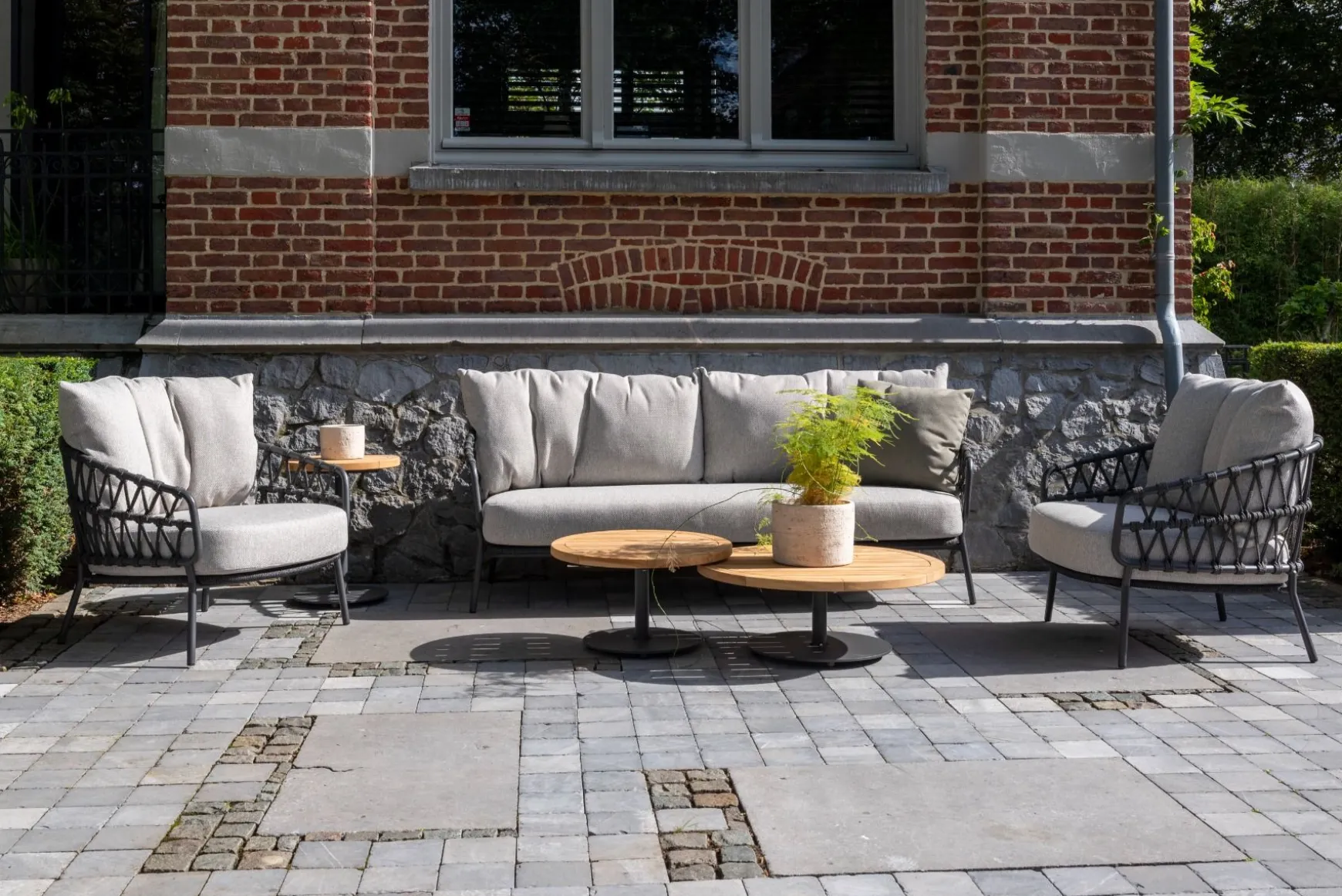 4 Seasons Calpi - 3-zits loungebank - antraciet