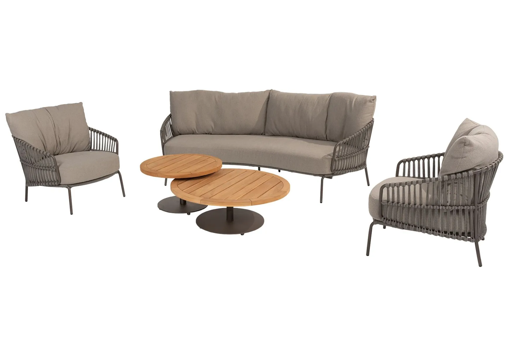 4 Seasons Capalbio/Volta loungeset (5-delig) - Teak/Terre