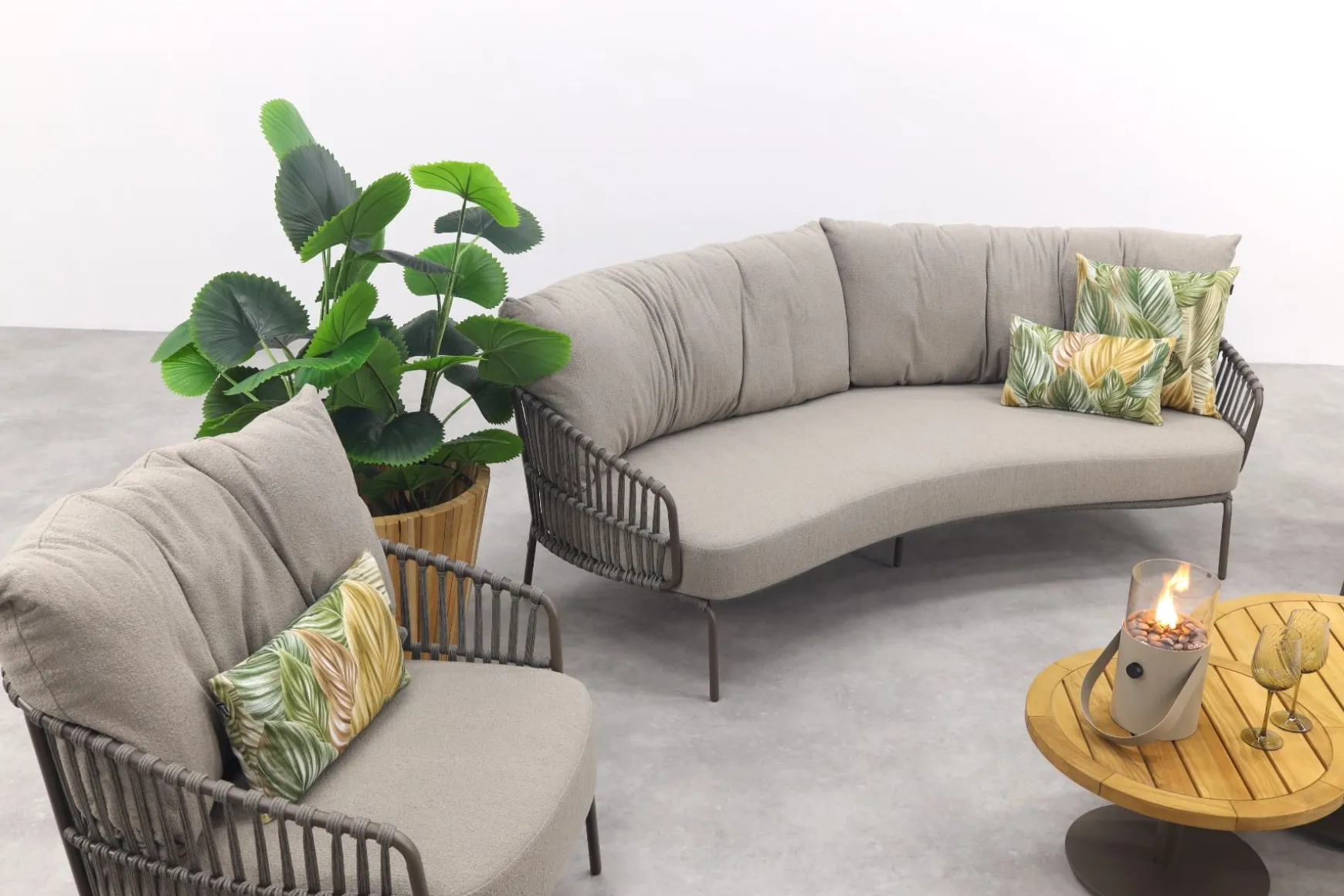 4 Seasons Capalbio/Volta loungeset (5-delig) - Teak/Terre