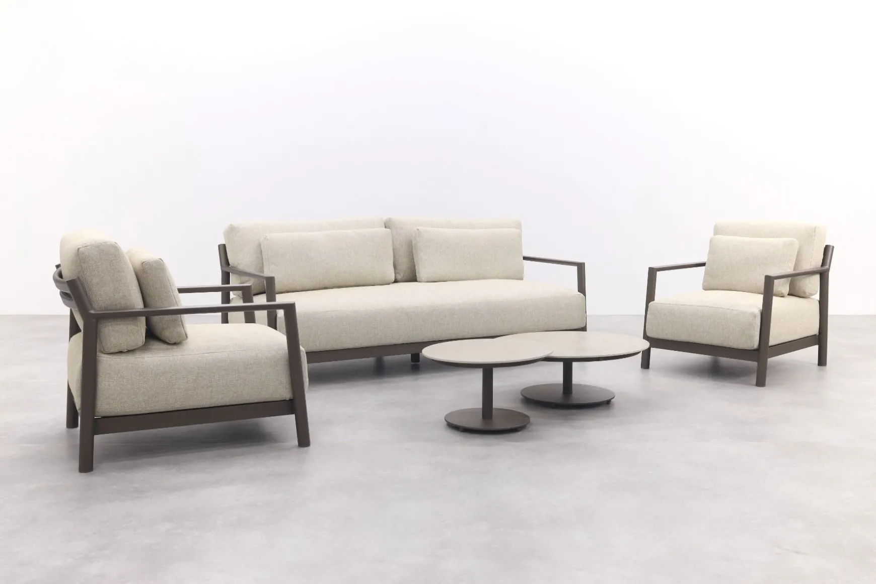 4-Seasons Capresi / Boaz Loungeset (5-delig) - terre