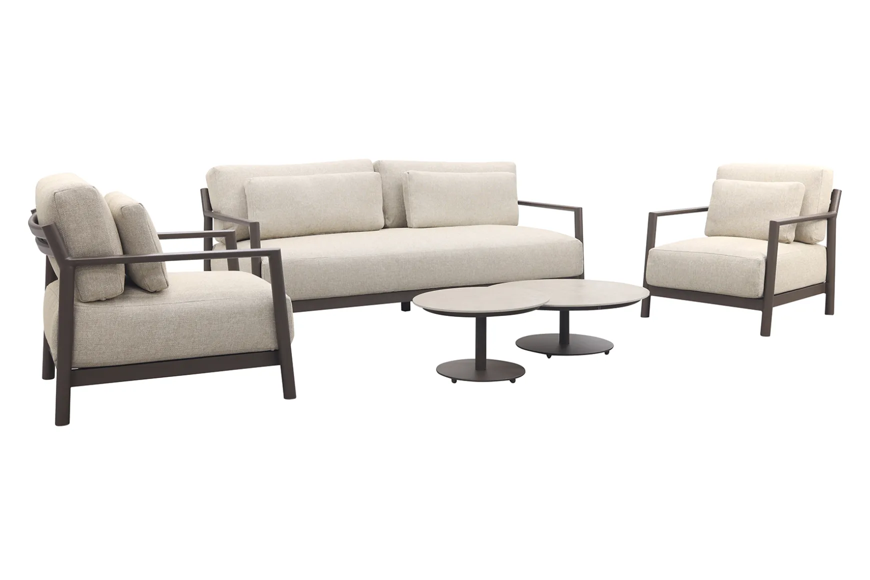 4-Seasons Capresi / Boaz Loungeset (5-delig) - terre