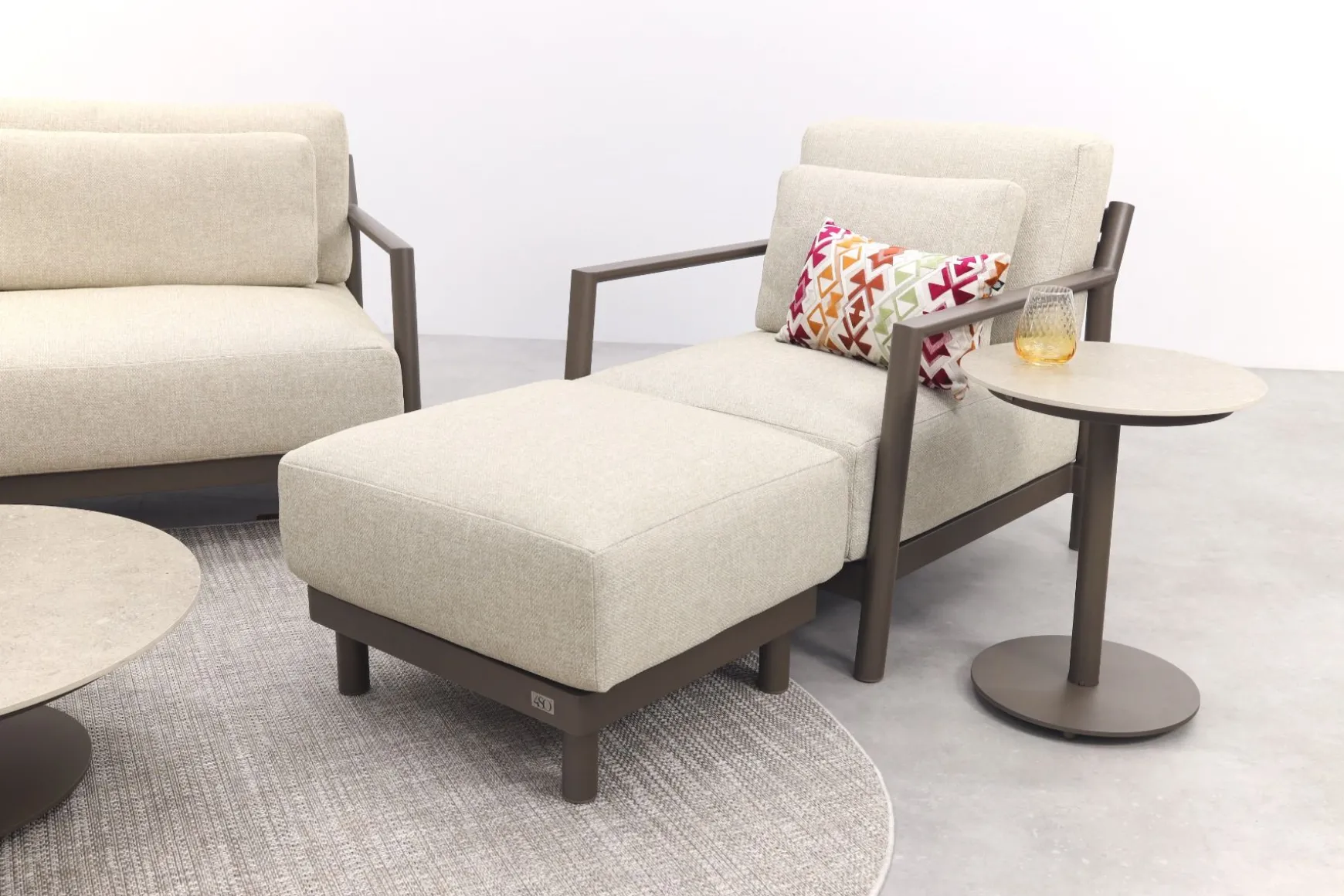 4-Seasons Capresi / Boaz Loungeset (5-delig) - terre
