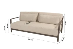 4-Seasons Capresi / Volta Loungeset 5-delig - terre