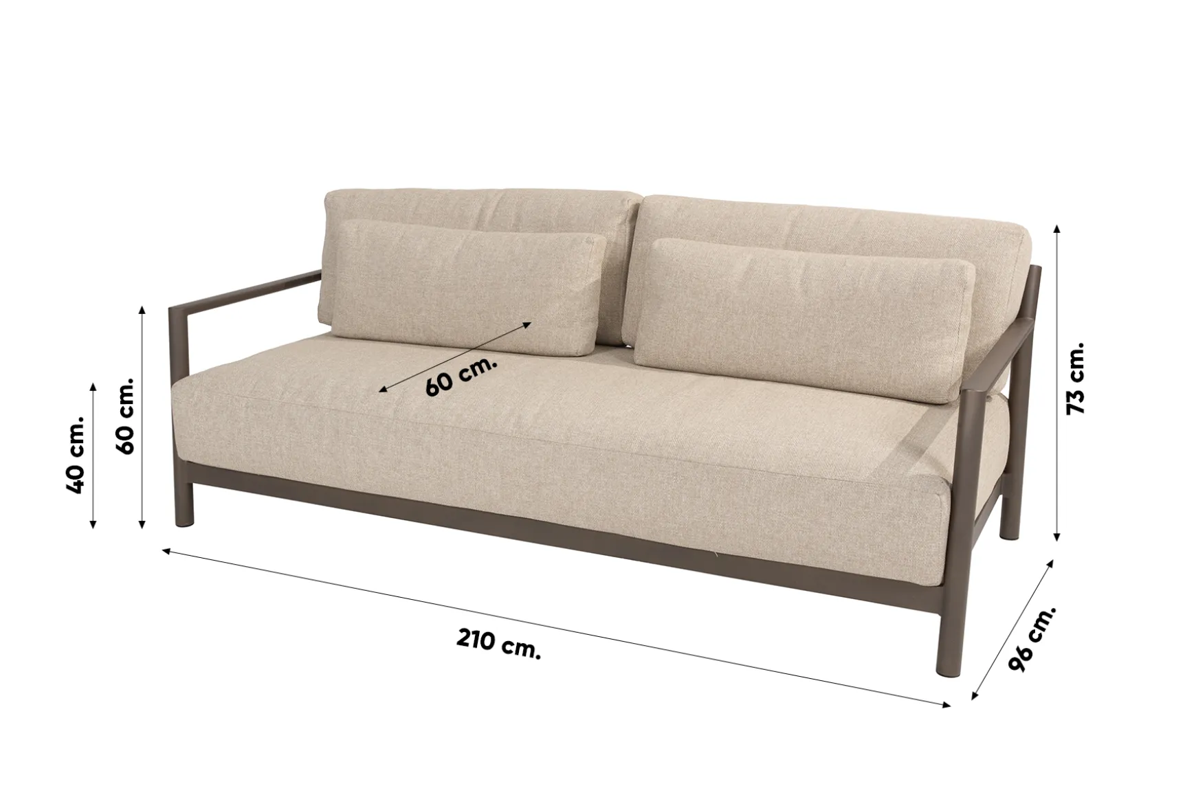 4-Seasons Capresi / Volta Loungeset 5-delig - terre