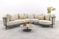 4 Seasons Ezra/Boaz modulaire loungeset (4-delig) - Latte/Terre