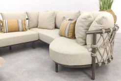 4 Seasons Ezra/Boaz modulaire loungeset (4-delig) - Latte/Terre