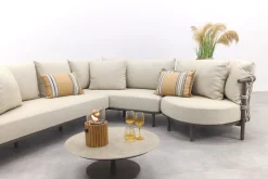 4 Seasons Ezra/Boaz modulaire loungeset (4-delig) - Latte/Terre