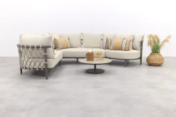4 Seasons Ezra/Boaz modulaire loungeset (4-delig) - Latte/Terre