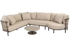 4 Seasons Ezra/Boaz modulaire loungeset (4-delig) - Latte/Terre