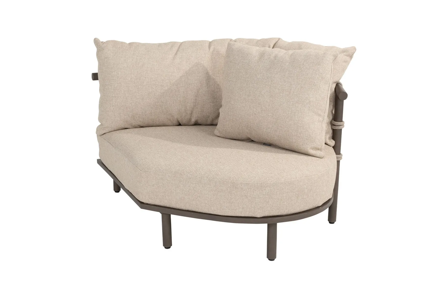 4 Seasons Ezra/Boaz modulaire loungeset met 3-delige tafelset - Latte/Terre