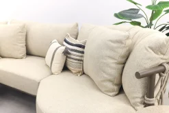 4 Seasons Ezra/Boaz modulaire loungeset met 3-delige tafelset - Latte/Terre