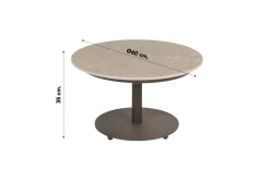4 Seasons Ezra/Boaz modulaire loungeset met 3-delige tafelset - Latte/Terre