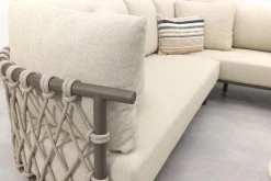 4 Seasons Ezra/Boaz modulaire loungeset met 3-delige tafelset - Latte/Terre